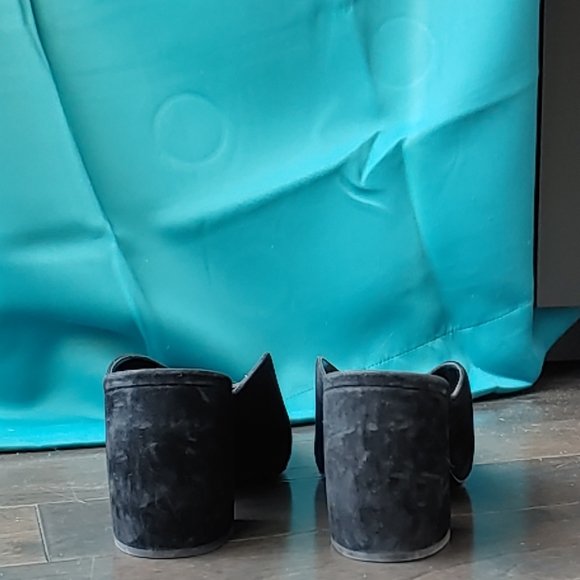 Prada Black Suede Mules - Picture 2 of 6